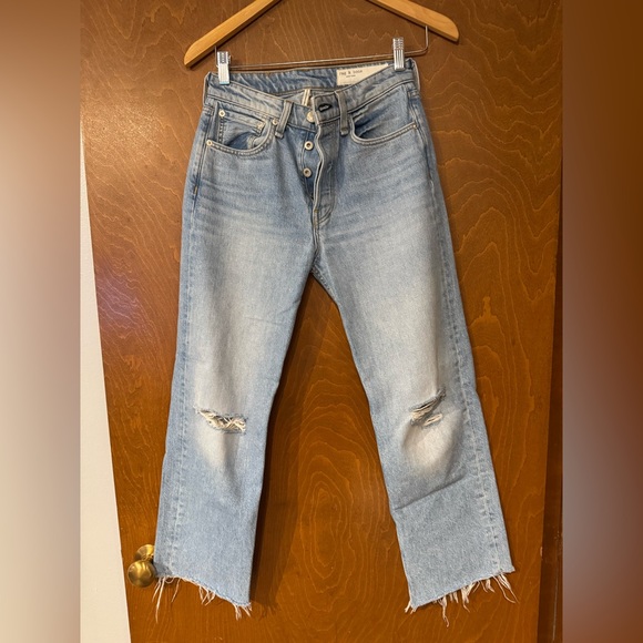 rag & bone Denim - rag & bone maya high-rise ankle straight denim